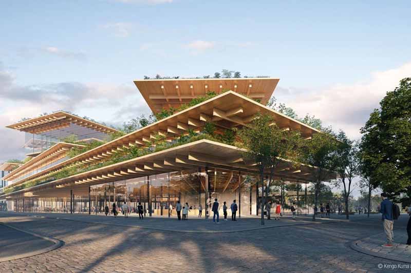 Posizionamento di postazioni di lavoro in modo da offrire una connessione visiva con elementi naturali, come parchi o alberi
