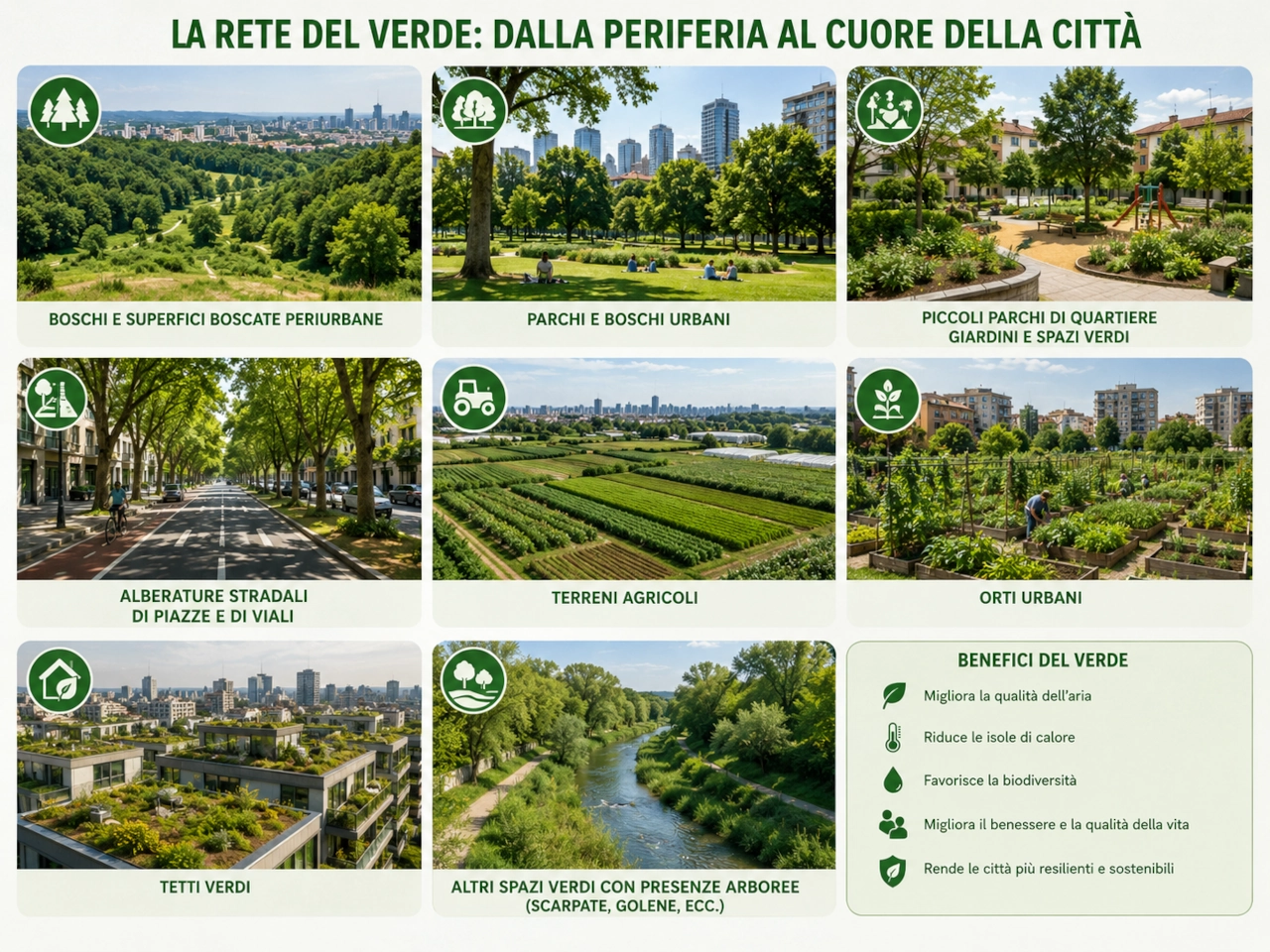 2.5 ELEMENTI DELLE FORESTE URBANE E PERIURBANE