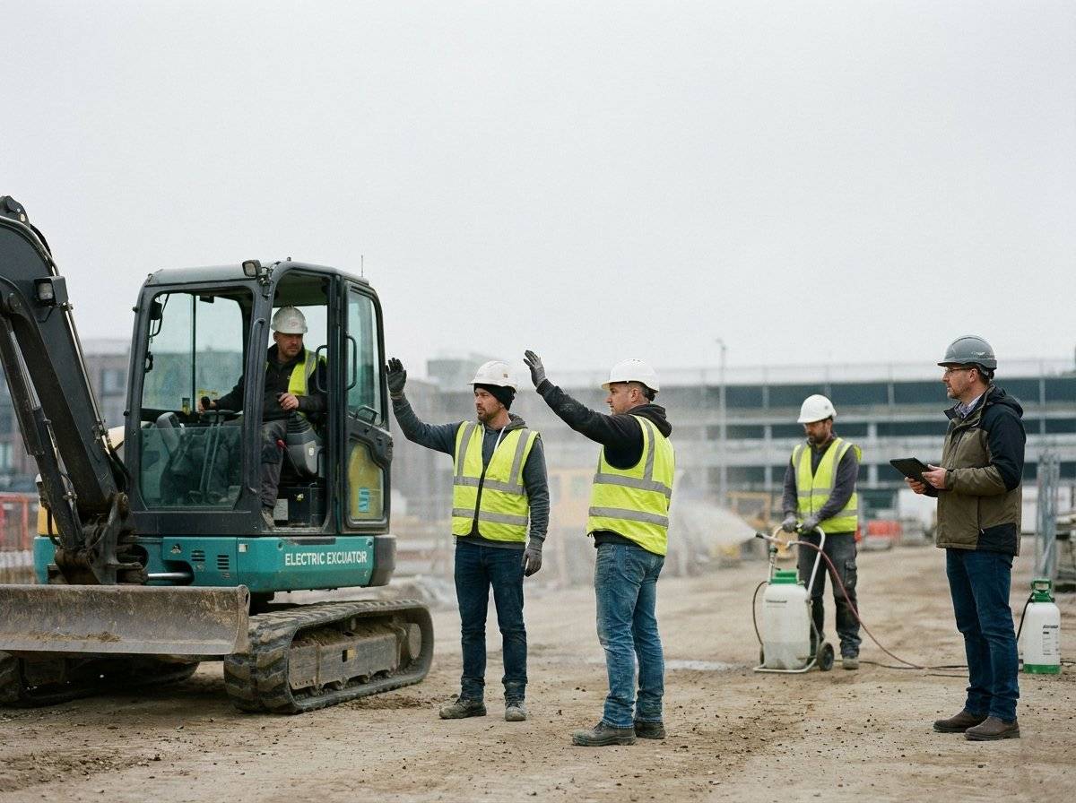 Organizzazione di cantieri a basse emissioni