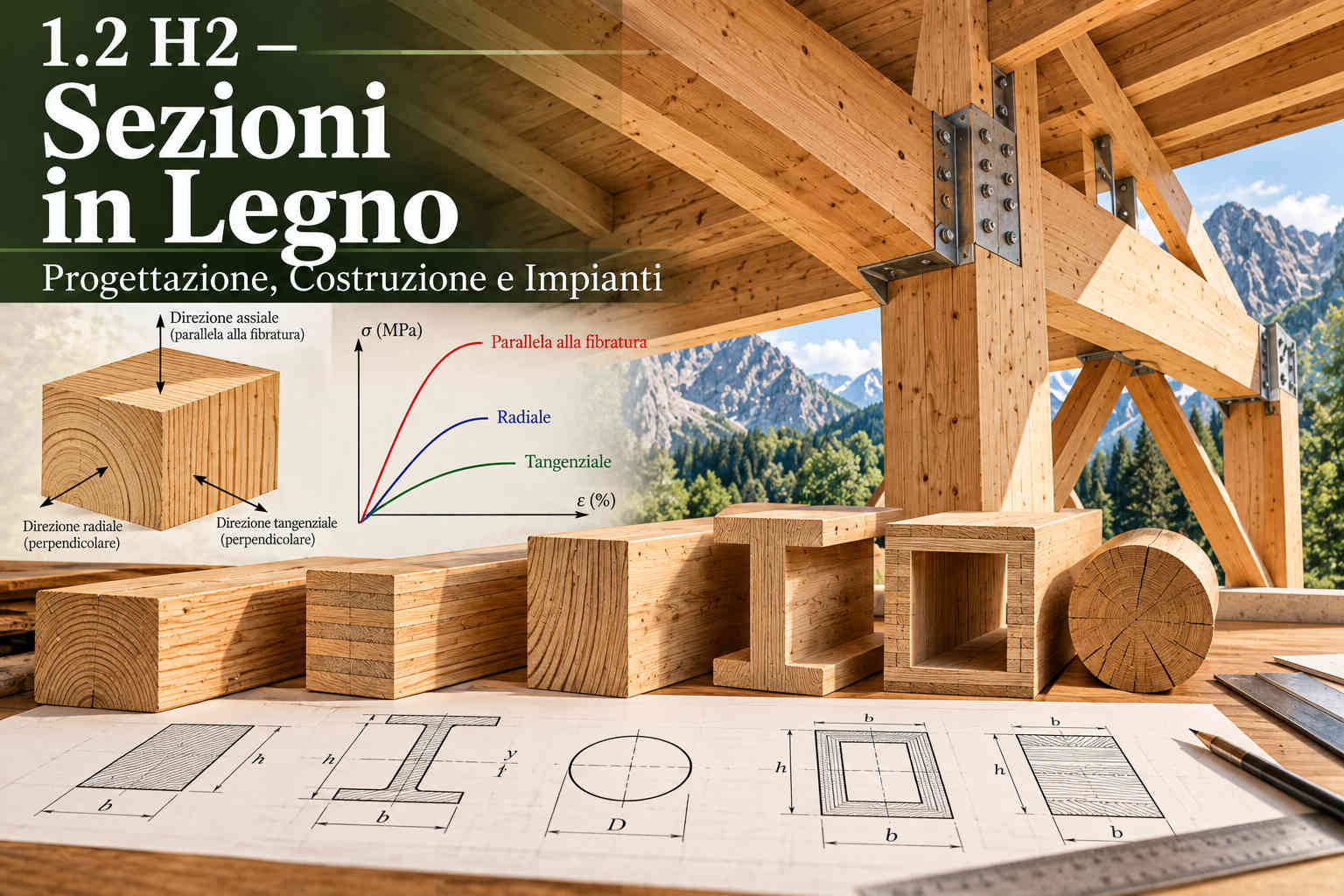 Sezioni in Legno