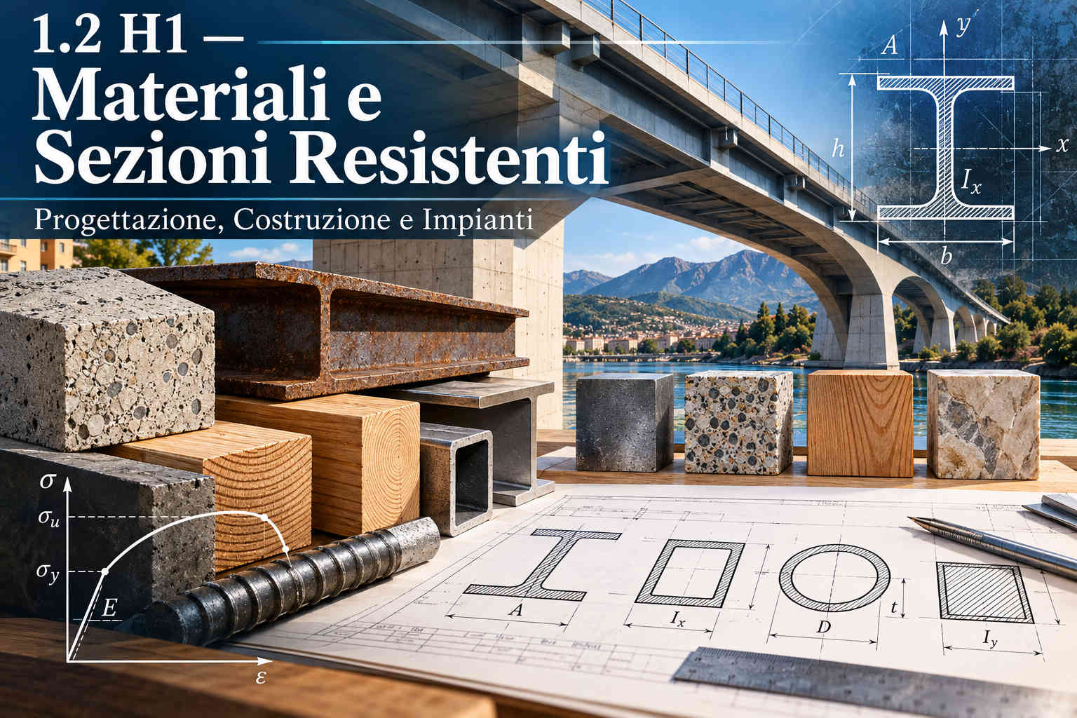 1.2 H1 — Materiali e Sezioni Resistenti